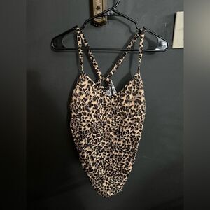 Aquagreen Animal Print One Piece Shaping Swimsuit NWOT Plus Size 24